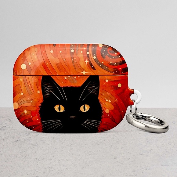 Starry Celestial Cat AirPods Case | Gen 1 and Gen 2 | AirPods Protection | Kitty - Picture 5 of 6